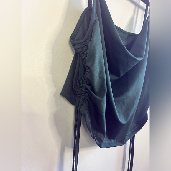 SHEIN Ruched / Drawstring Cropped Tank Top - Picture 4 of 7